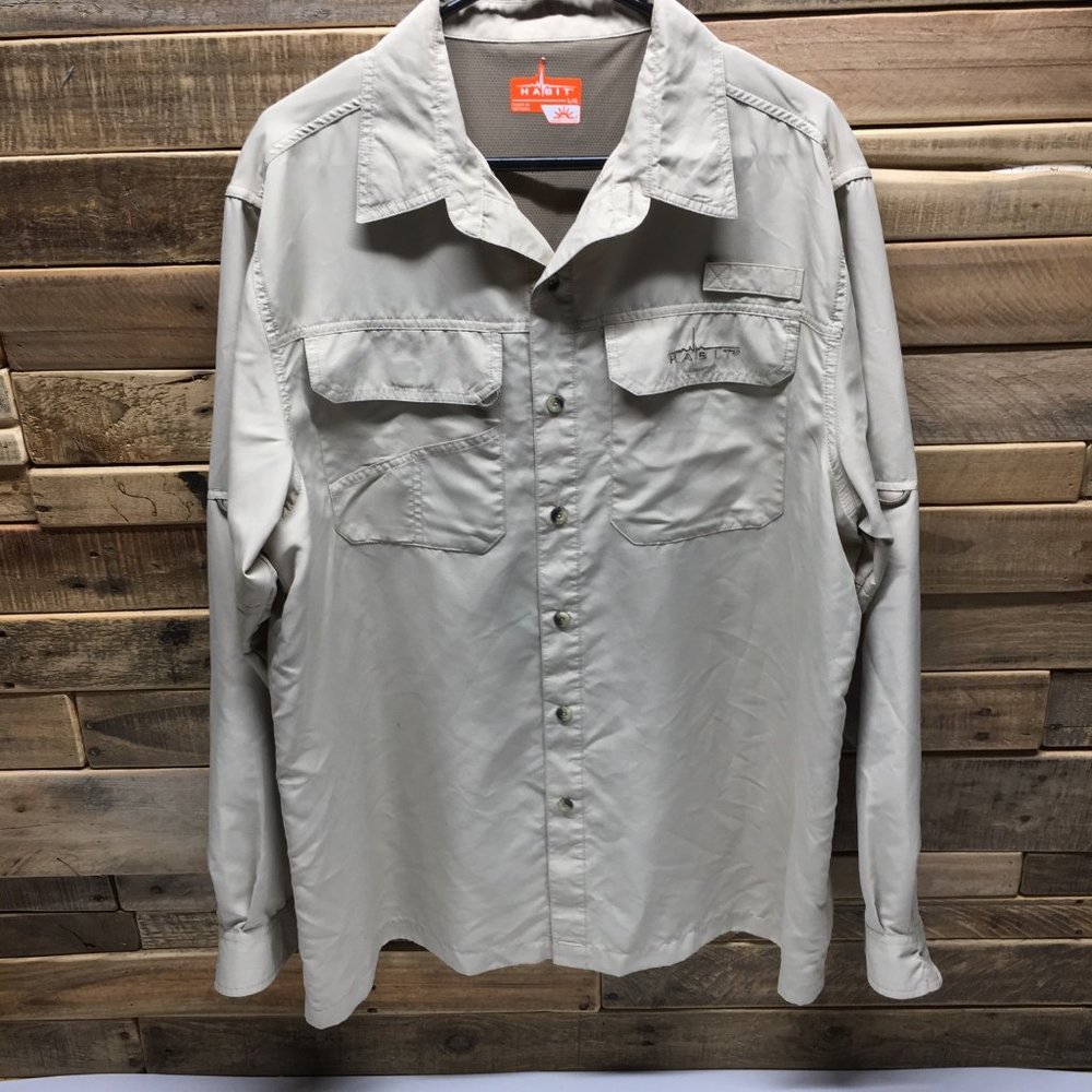 Habit Long Sleeve Shirt Solar-Factor UPF +40 UV Protection Size L